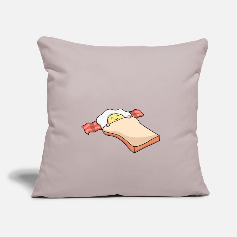 Breakfast - Breakfast - Bacon - Toast - Egg Sofa pillowcase 17,3'' x 17,3'' (45 x 45 cm)