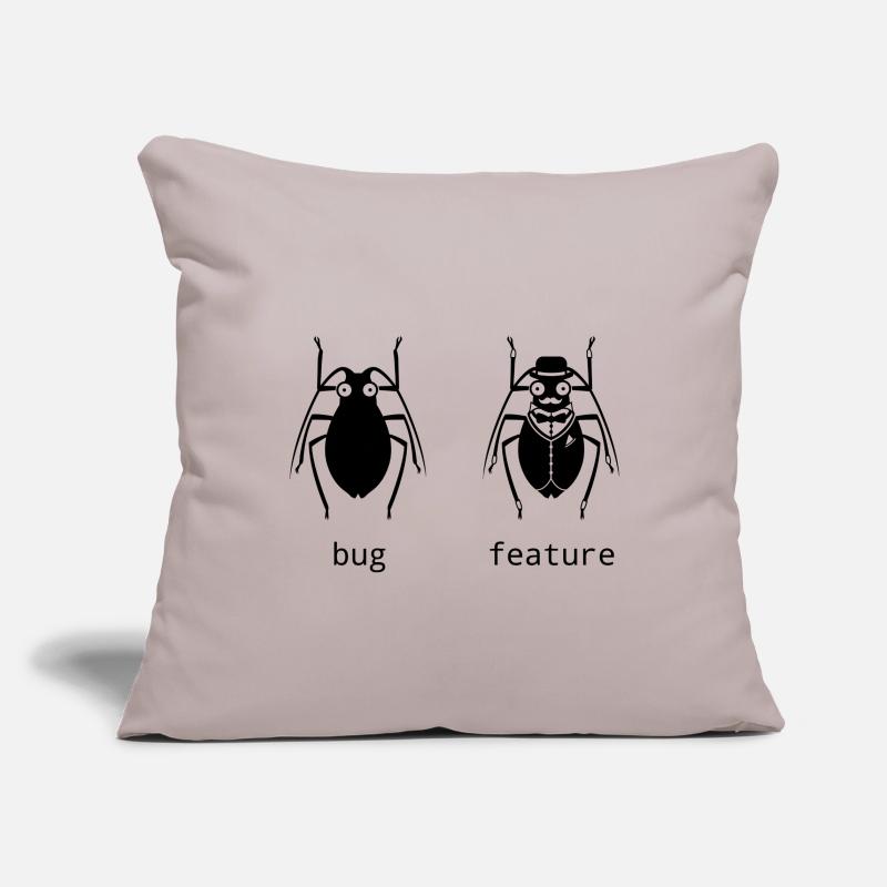 Bug oder feature Sofakissenbezug 45 x 45 cm