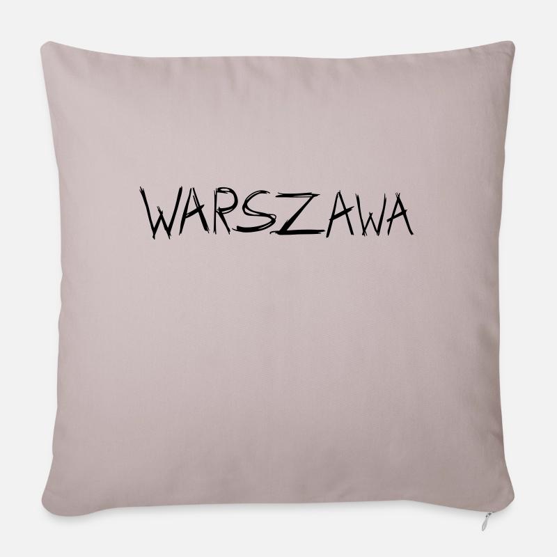 Varsovie - Housse de coussin décorative 45 x 45 cm - taupe clair