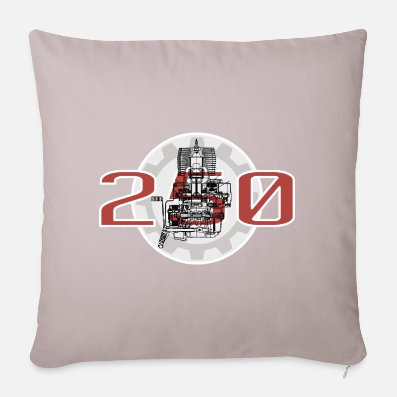 Simson MZ 250 - Housse de coussin décorative 45 x 45 cm - taupe clair