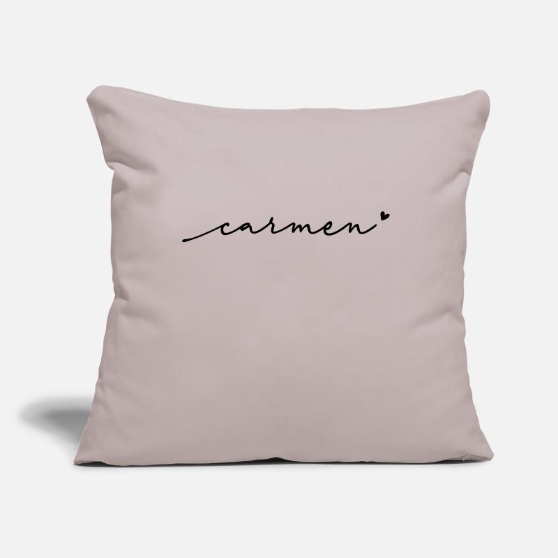 Carmen Cursive Name Sofa pillowcase 17,3'' x 17,3'' (45 x 45 cm)