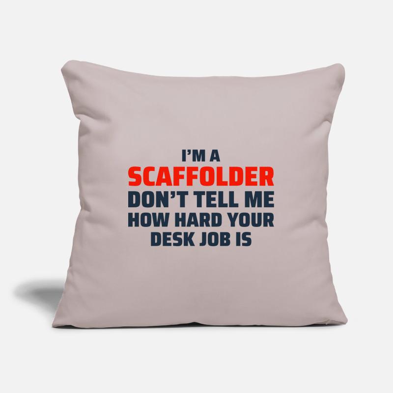 Plate-forme d’échafaudage constructeur d’échafaudage d’échafaudage d’échafaudage Housse de coussin décorative 45 x 45 cm