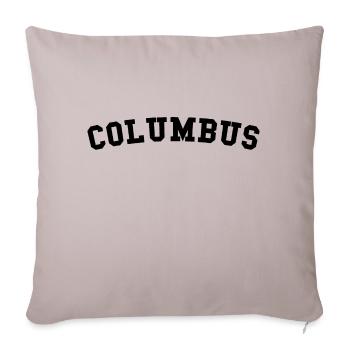 Columbus - Housse de coussin décorative 45 x 45 cm - taupe clair - Devant