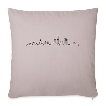 Skyline München - Sofakissenbezug 45 x 45 cm - helles Taupe - Vorne