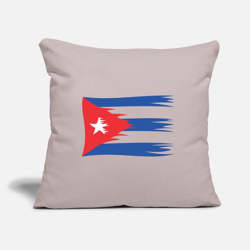 Cuba drapeau Cuba libère Cuba cuban Housse de coussin décorative 45 x 45 cm