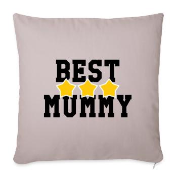 Best Mom - Mother's Day - Sofa pillowcase 17,3'' x 17,3'' (45 x 45 cm) - light taupe - Front