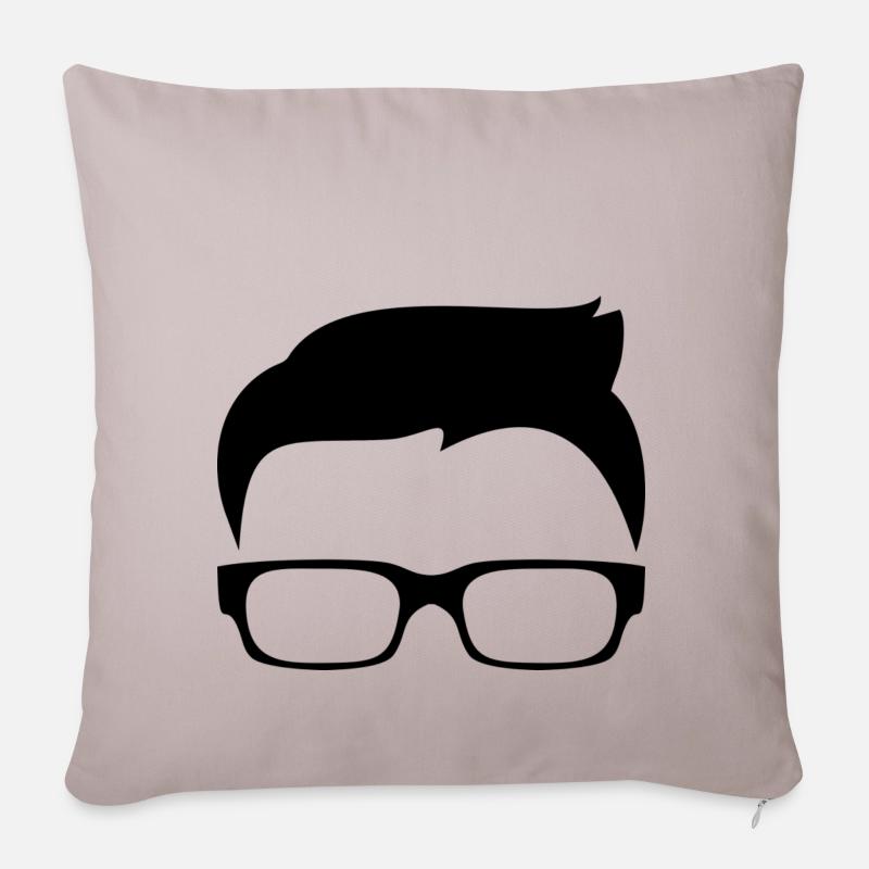 Hipster - Housse de coussin décorative 45 x 45 cm - taupe clair