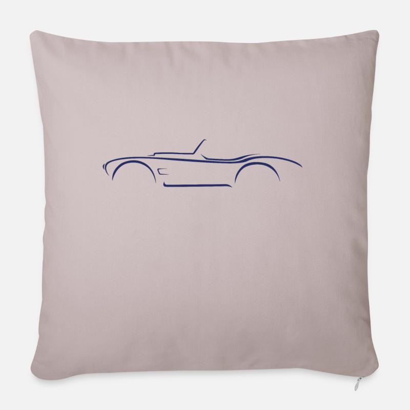 Esquisse Shelby AC Cobra - Housse de coussin décorative 45 x 45 cm - taupe clair