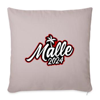 Malle 2024 - Housse de coussin décorative 45 x 45 cm - taupe clair - Devant