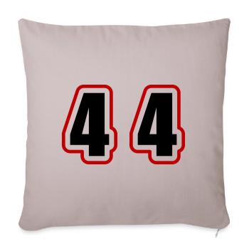 44 Number College - Sofa pillowcase 17,3'' x 17,3'' (45 x 45 cm) - light taupe - Front