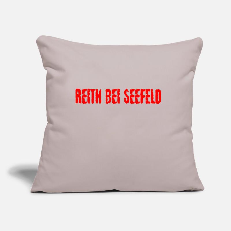 Reith bei Seefeld red text Sofa pillowcase 17,3'' x 17,3'' (45 x 45 cm)