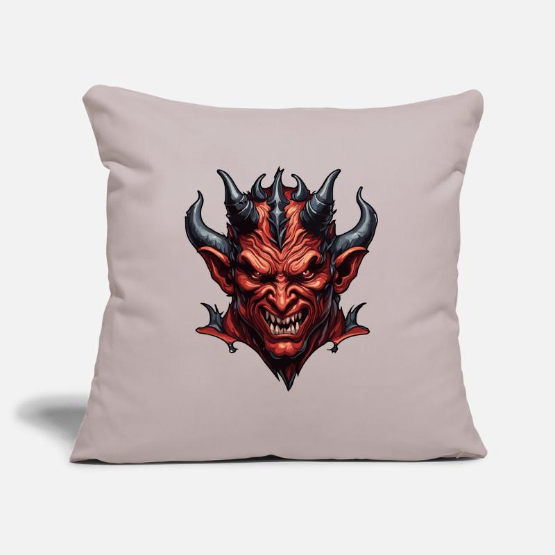 Devil / Hell / Horror / Devilish / Evil Sofa pillowcase 17,3'' x 17,3'' (45 x 45 cm)