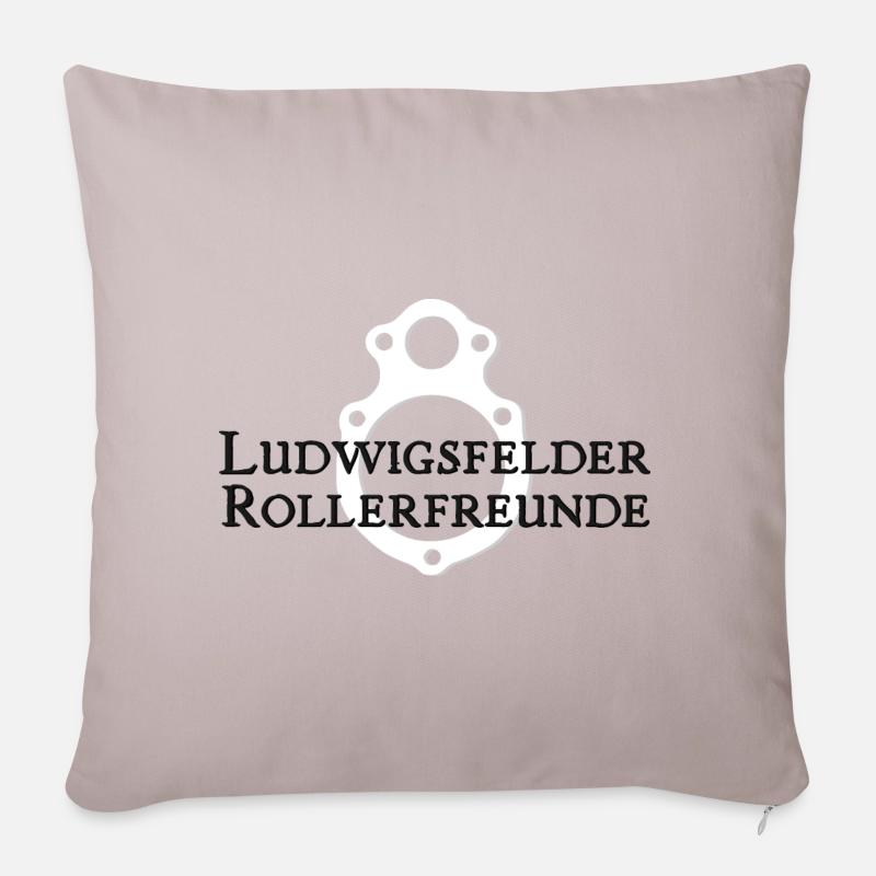 IWL Ludwigsfelde Roller Wiesel Berlin Troll - Sofakissenbezug 45 x 45 cm - helles Taupe