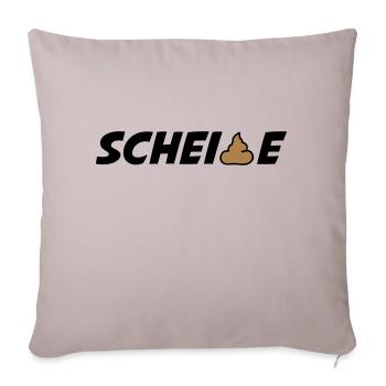 scheisse - Sofakissenbezug 45 x 45 cm - helles Taupe - Vorne
