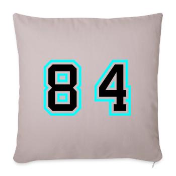84 Number Symbol - Sofa pillowcase 17,3'' x 17,3'' (45 x 45 cm) - light taupe - Front