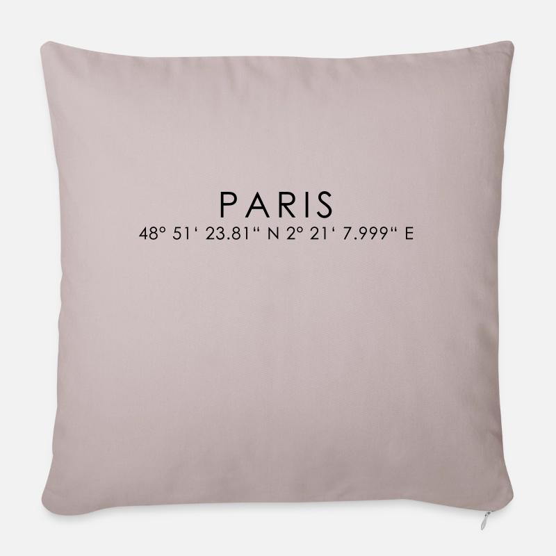 PARIS - Sofakissenbezug 45 x 45 cm - helles Taupe