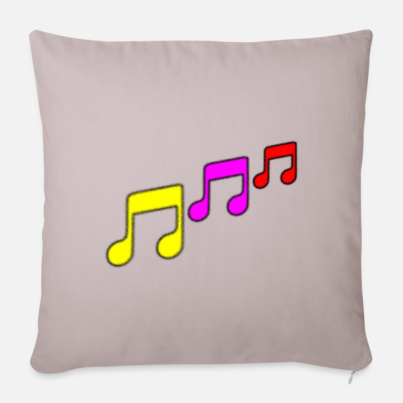 Musik - Sofakissenbezug 45 x 45 cm - helles Taupe