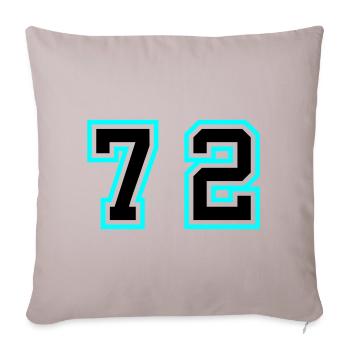 72 Symbole numérique - Housse de coussin décorative 45 x 45 cm - taupe clair - Devant