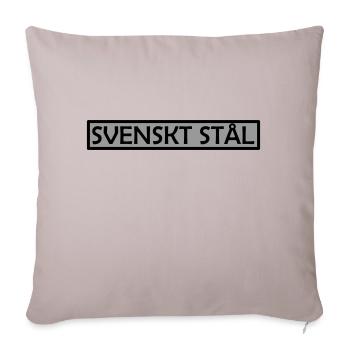 Schwedischer Stahl - Sofakissenbezug 45 x 45 cm - helles Taupe - Vorne