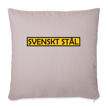 Schwedischer Stahl - Sofakissenbezug 45 x 45 cm - helles Taupe - Vorne