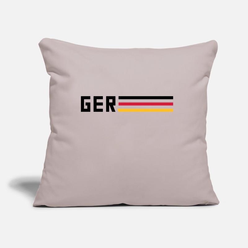 GER flag logo team team Germany sport Sofa pillowcase 17,3'' x 17,3'' (45 x 45 cm)