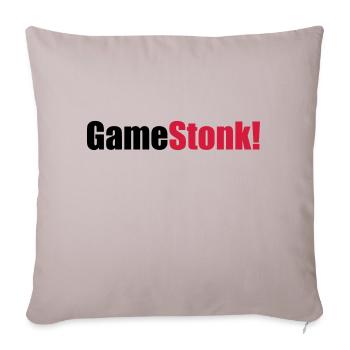 GameStonk - Sofakissenbezug 45 x 45 cm - helles Taupe - Vorne