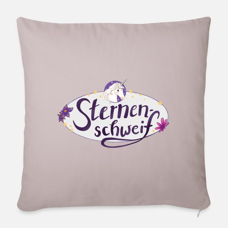 Sternenschweif Klassisches Logo Mit Einhorn - Sofakissenbezug 45 x 45 cm - helles Taupe