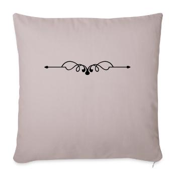Ornament symbol - Sofakissenbezug 45 x 45 cm - helles Taupe - Vorne