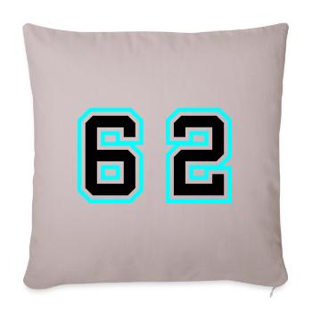 62 Symbole numérique - Housse de coussin décorative 45 x 45 cm - taupe clair - Devant