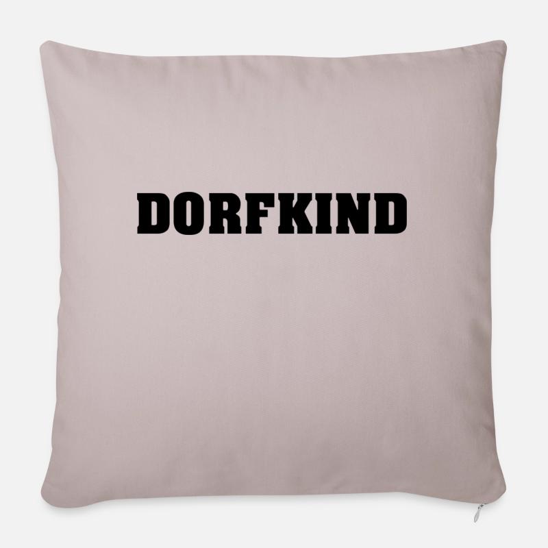 dorfkind - Sofakissenbezug 45 x 45 cm - helles Taupe
