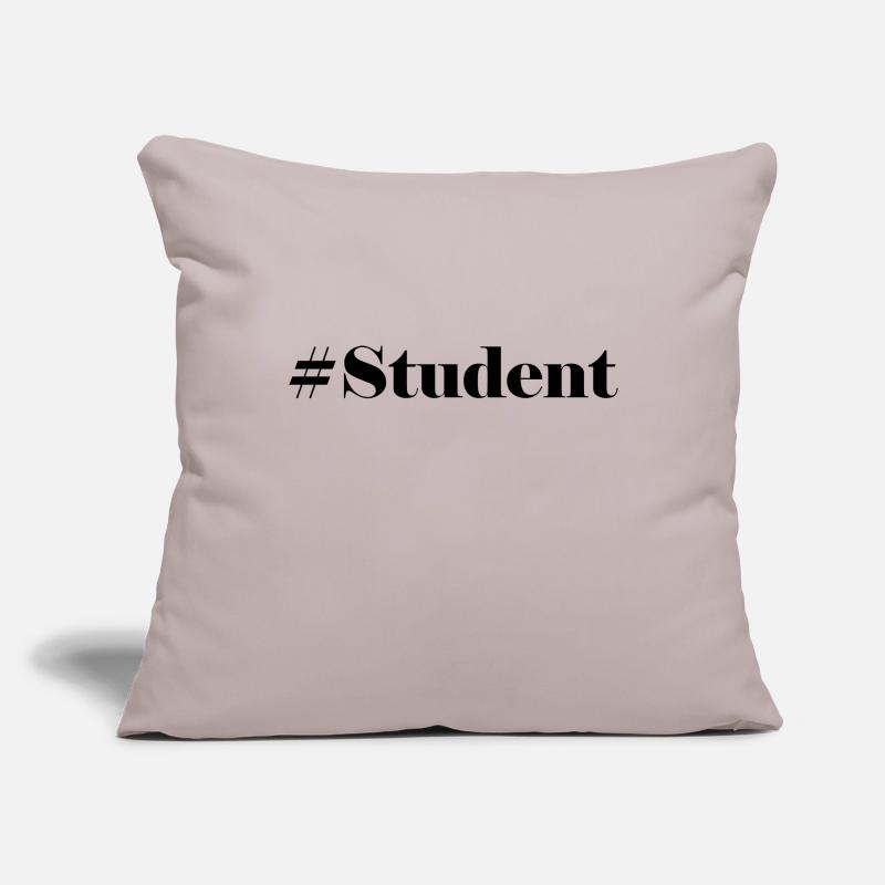 #Student logo Housse de coussin décorative 45 x 45 cm