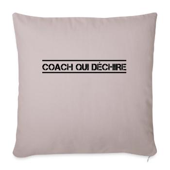 Coach Who - Sofa pillowcase 17,3'' x 17,3'' (45 x 45 cm) - light taupe - Front