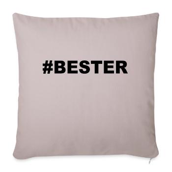 BESTER - Sofakissenbezug 45 x 45 cm - helles Taupe - Vorne