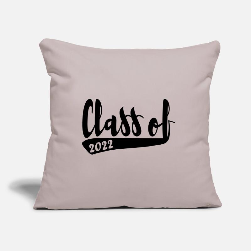 Classe de 2022 design simplement vintage Housse de coussin décorative 45 x 45 cm
