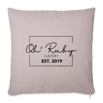 OH Ruby - Sofakissenbezug 45 x 45 cm - helles Taupe - Vorne