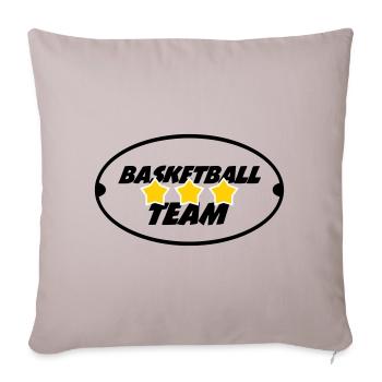 Basketball team - Sofa pillowcase 17,3'' x 17,3'' (45 x 45 cm) - light taupe - Front