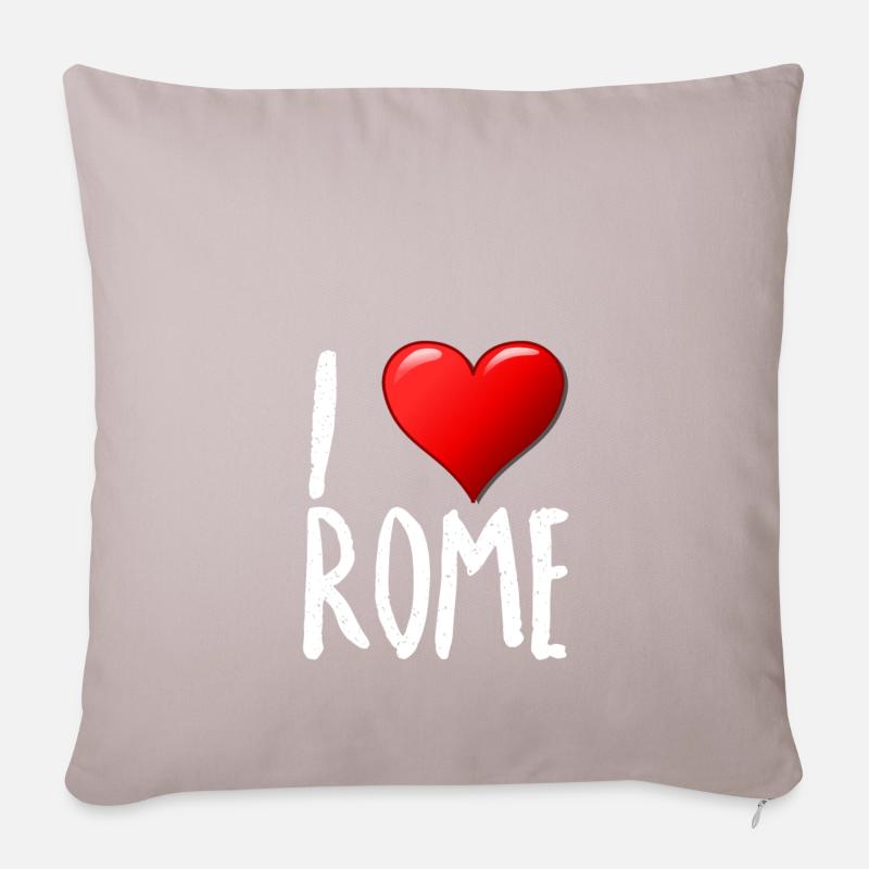 I Love Rome - Sofakissenbezug 45 x 45 cm - helles Taupe