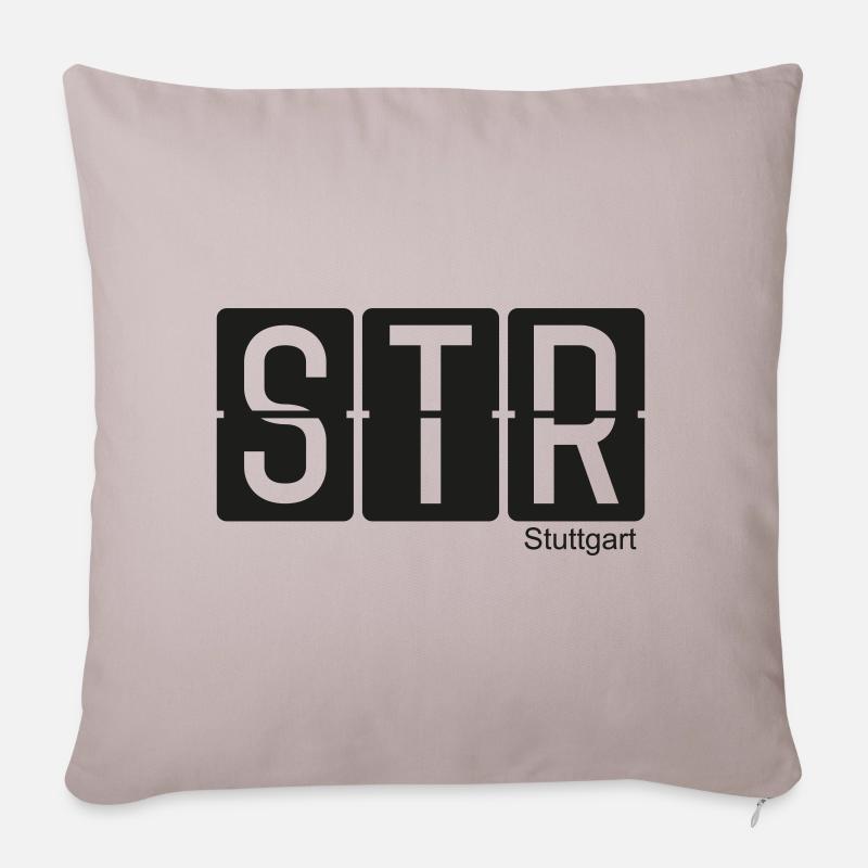 Stuttgart - Sofakissenbezug 45 x 45 cm - helles Taupe