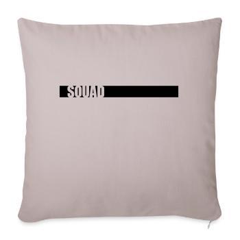 Équipe de chef d’escouade strip - Housse de coussin décorative 45 x 45 cm - taupe clair - Devant