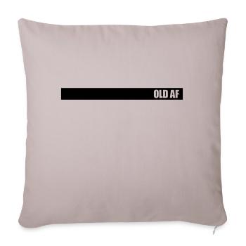 ancien logo de texte AF - Housse de coussin décorative 45 x 45 cm - taupe clair - Devant