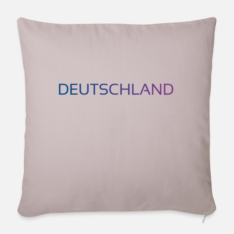 Deutschland - Sofakissenbezug 45 x 45 cm - helles Taupe