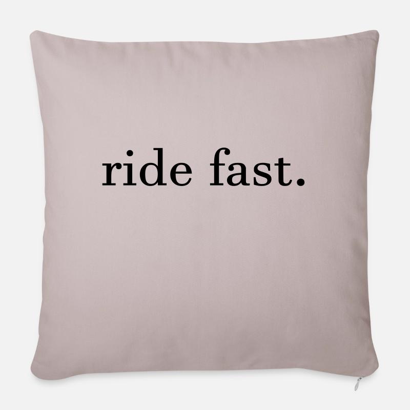 ride almost. - Sofa pillowcase 17,3'' x 17,3'' (45 x 45 cm) - light taupe