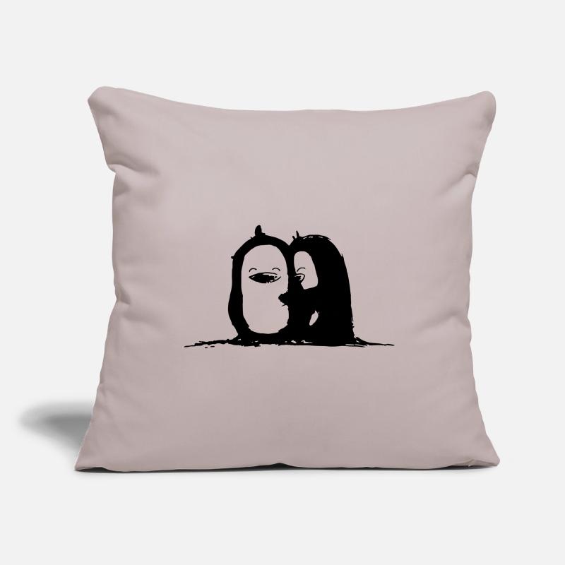 Penguin cuddle time Sofa pillowcase 17,3'' x 17,3'' (45 x 45 cm)