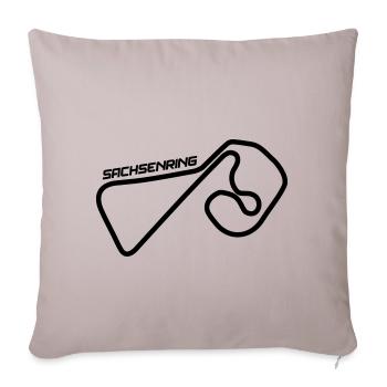 Course de voiture de Sachsenring - Housse de coussin décorative 45 x 45 cm - taupe clair - Devant