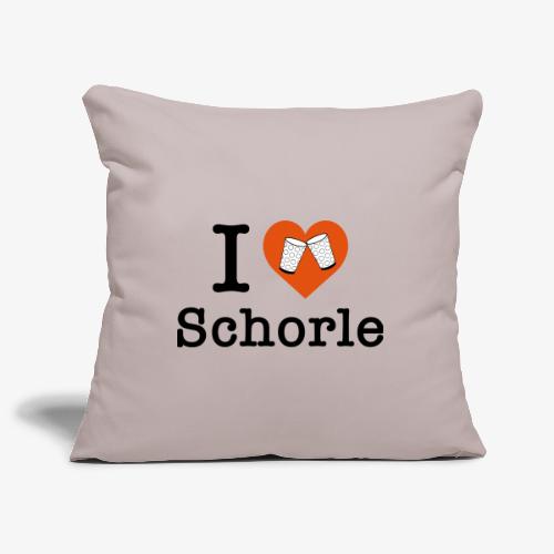 I love Schorle – Dubbeglas - Sofakissenbezug 44 x 44 cm