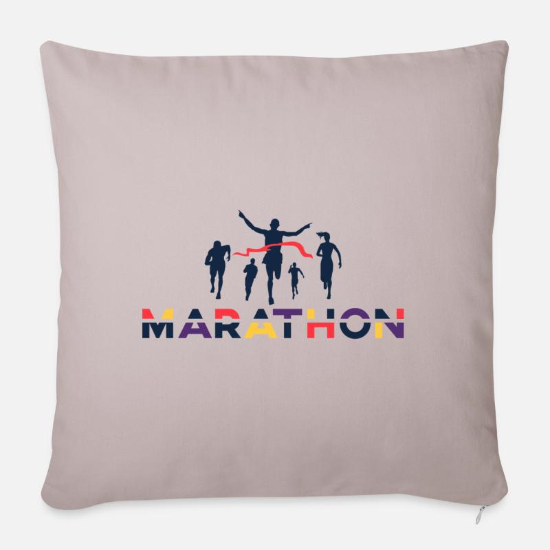 Marathon - Sofakissenbezug 45 x 45 cm - helles Taupe