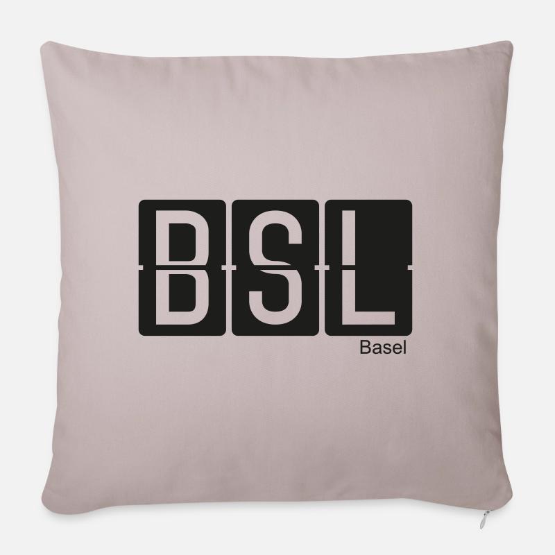 Basel - Sofakissenbezug 45 x 45 cm - helles Taupe