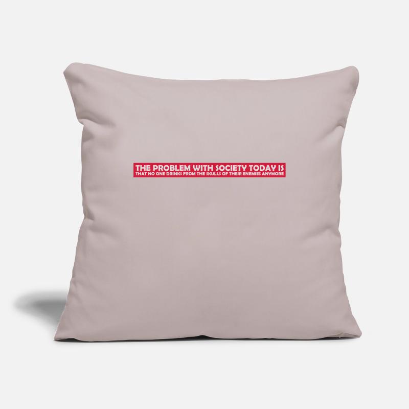 drinks from enemies skulls Sofa pillowcase 17,3'' x 17,3'' (45 x 45 cm)