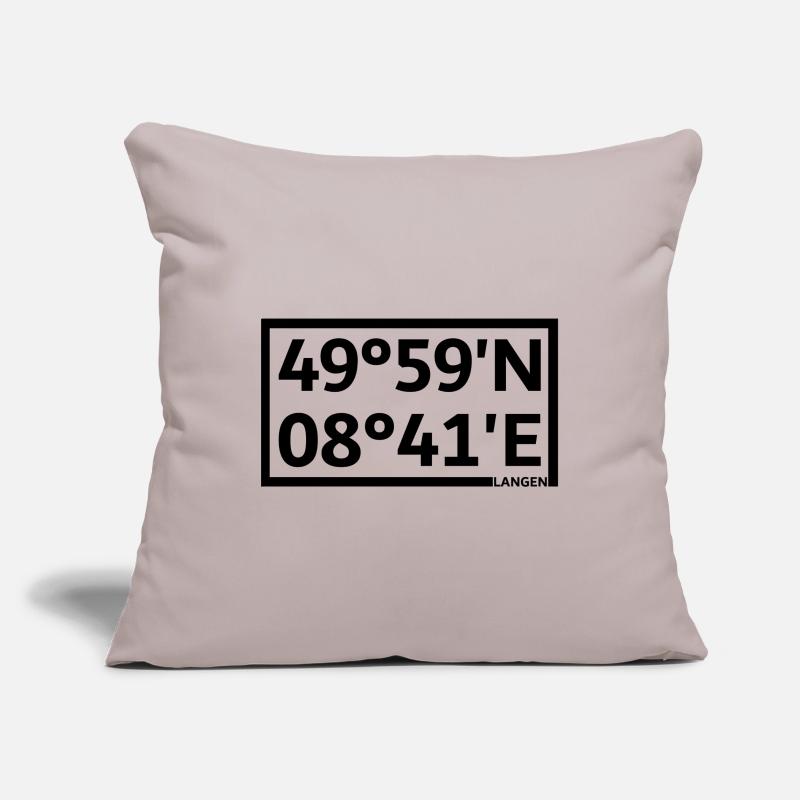 Long coordinates Sofa pillowcase 17,3'' x 17,3'' (45 x 45 cm)