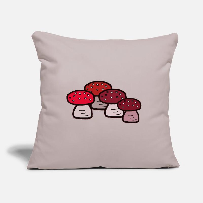 October Forest Mushrooms Toadstools Poisonous Poison Sofa pillowcase 17,3'' x 17,3'' (45 x 45 cm)